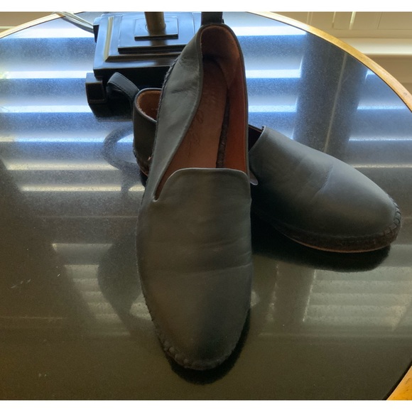 Loro Piana Dark Blue Agata Walk Leather Espadrilles NWOT - Picture 2 of 10